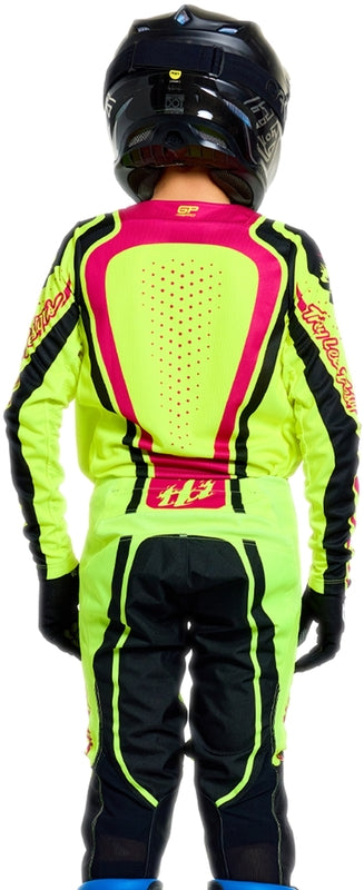 TROY LEE DESIGNS GP Pro Youth Pants - Roller Flo Yellow/Fuschia