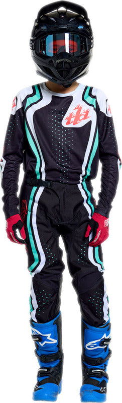 TROY LEE DESIGNS GP Pro Youth Pants - Roller Flo Yellow/Fuschia