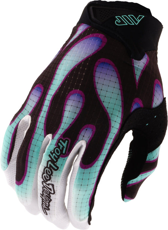 TROY LEE DESIGNS Air Gloves - Overspray White/Violet