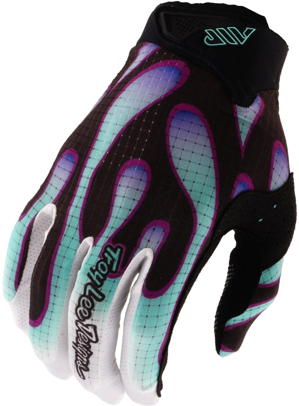 TROY LEE DESIGNS Air Youth Gloves - Overspray White/Violet