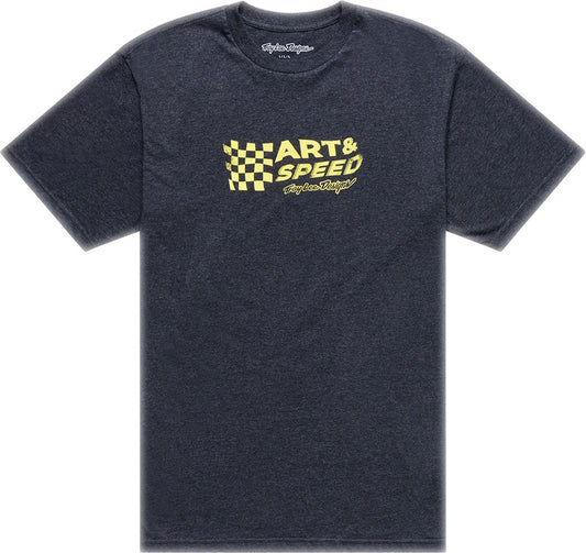 TROY LEE DESIGNS Finish Line T-Shirt - Black Heather