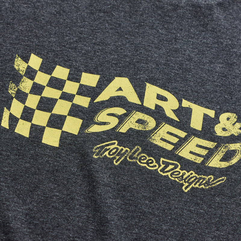 TROY LEE DESIGNS Finish Line T-Shirt - Black Heather