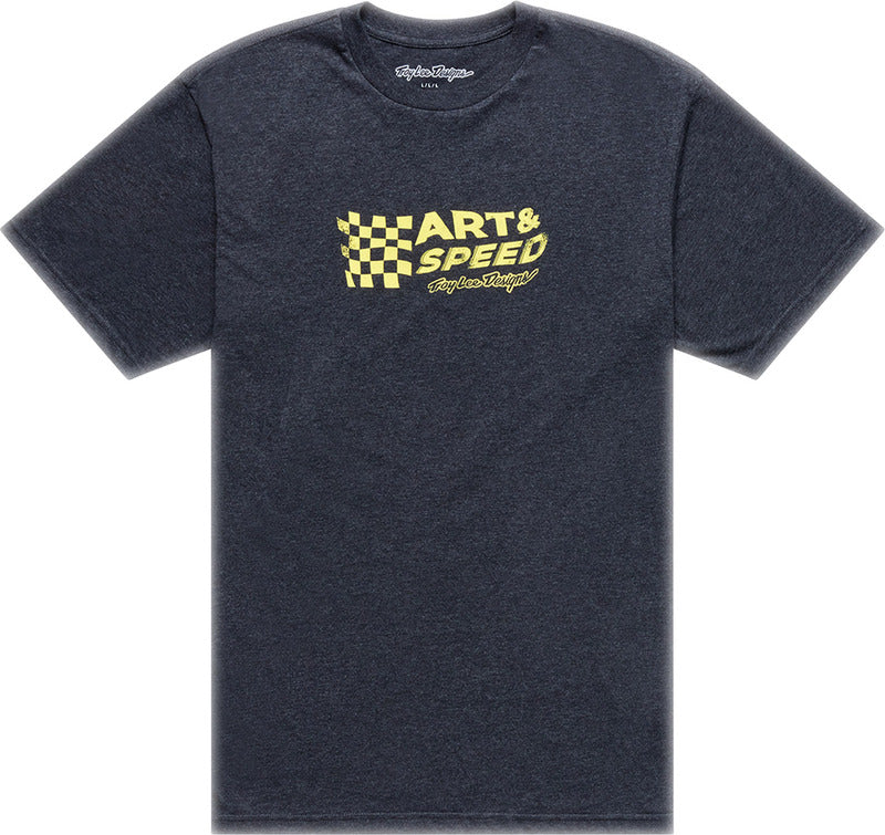 TROY LEE DESIGNS Finish Line T-Shirt - Black Heather