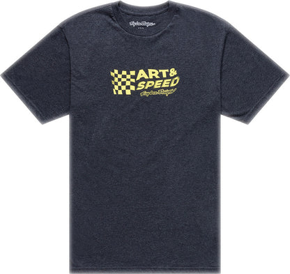TROY LEE DESIGNS Finish Line T-Shirt - Black Heather