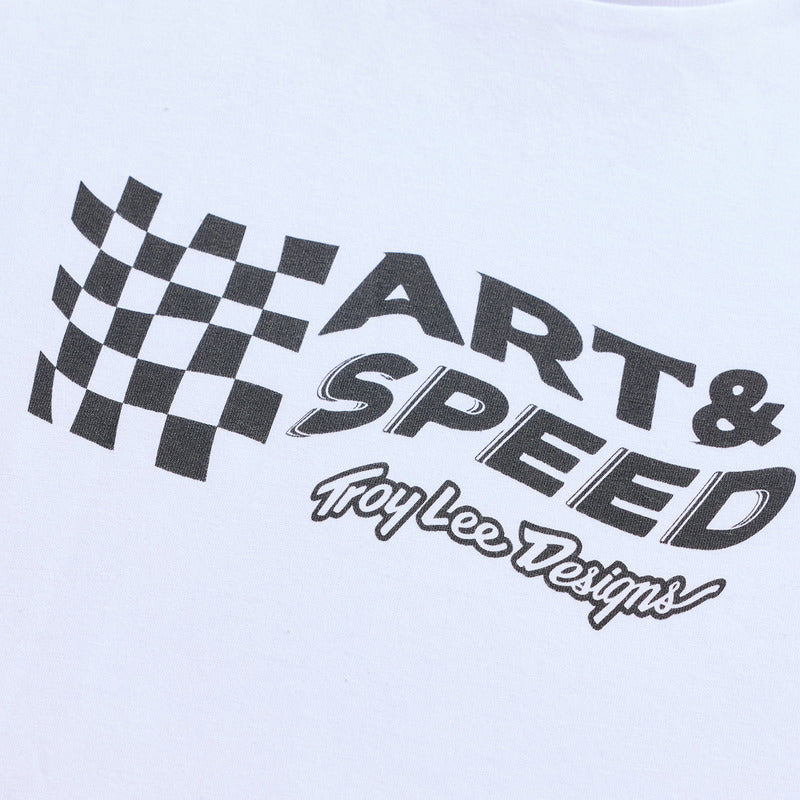 TROY LEE DESIGNS Finish Line T-Shirt - Black Heather