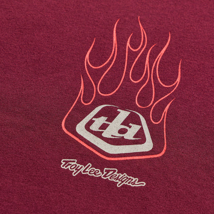 TROY LEE DESIGNS Flame2 T-Shirt - Sangria