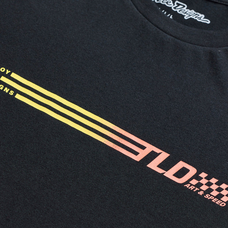 TROY LEE DESIGNS Stripes T-Shirt - Black