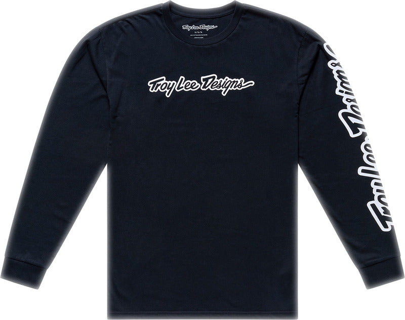TROY LEE DESIGNS Long Sleeve Signature T-Shirt - Black