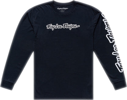 TROY LEE DESIGNS Long Sleeve Signature T-Shirt - Black