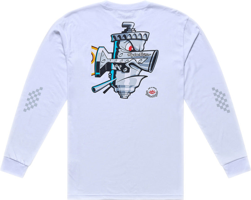 TROY LEE DESIGNS Long Sleeve Carb Club T-Shirt - White