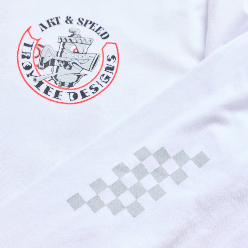 TROY LEE DESIGNS Long Sleeve Carb Club T-Shirt - White