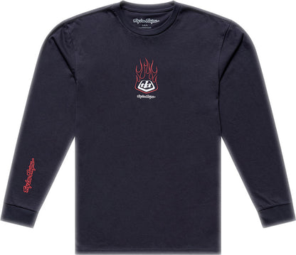 TROY LEE DESIGNS Long Sleeve Flame2 T-Shirt - Carbon