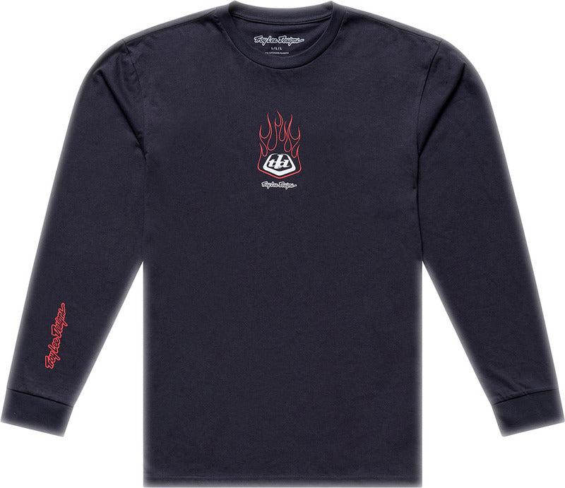 TROY LEE DESIGNS Long Sleeve Flame2 T-Shirt - Carbon