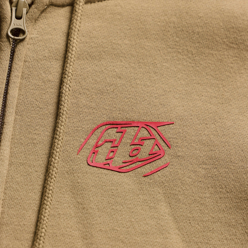 TROY LEE DESIGNS Zip Up Badge Hoodie - Sienna