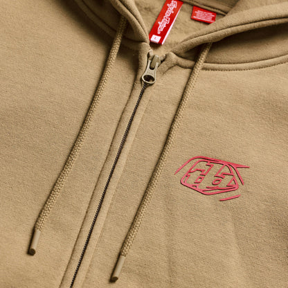 TROY LEE DESIGNS Zip Up Badge Hoodie - Sienna