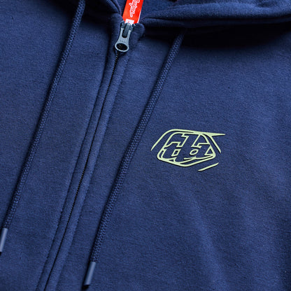 TROY LEE DESIGNS Zip Up Badge Hoodie - Sienna