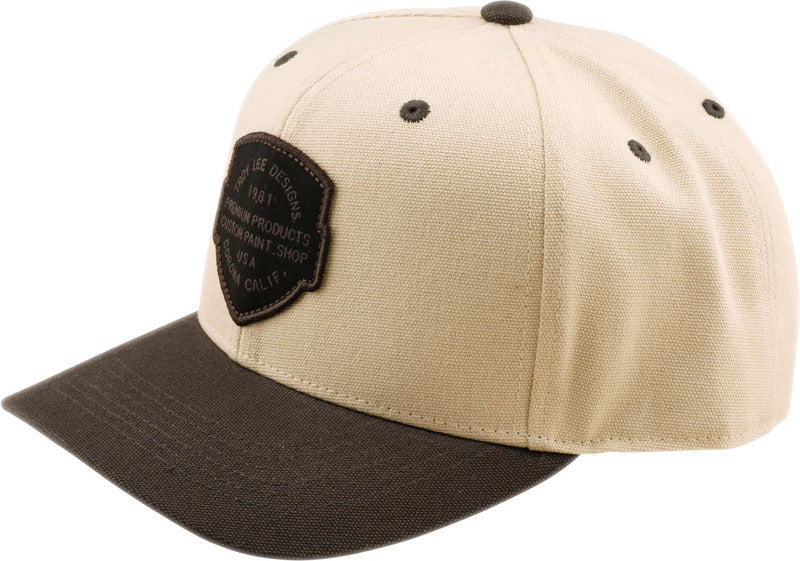 TROY LEE DESIGNS Curved Snapback Imprint Hat - Pumice/Black