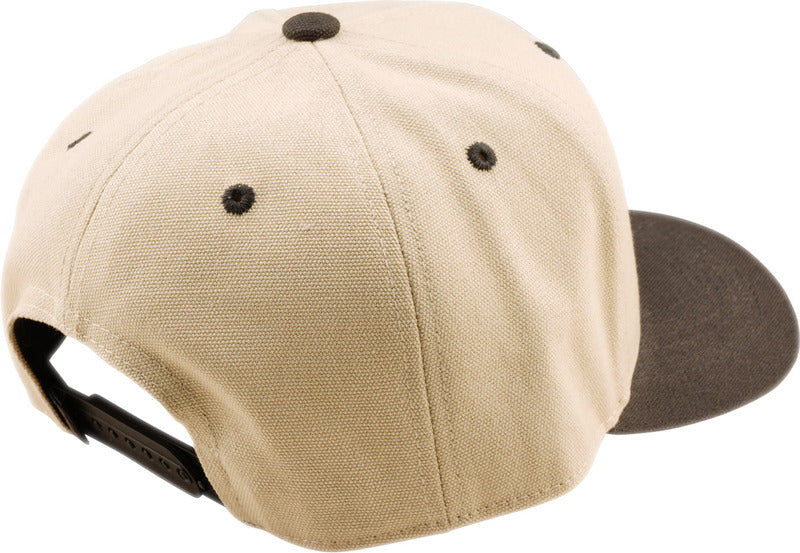 TROY LEE DESIGNS Curved Snapback Imprint Hat - Pumice/Black