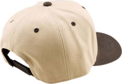 TROY LEE DESIGNS Curved Snapback Imprint Hat - Pumice/Black