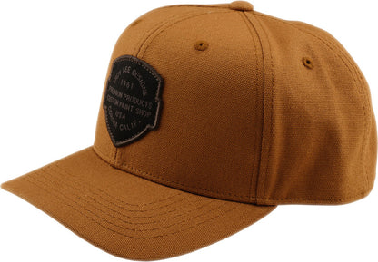 TROY LEE DESIGNS Curved Snapback Imprint Hat - Pumice/Black