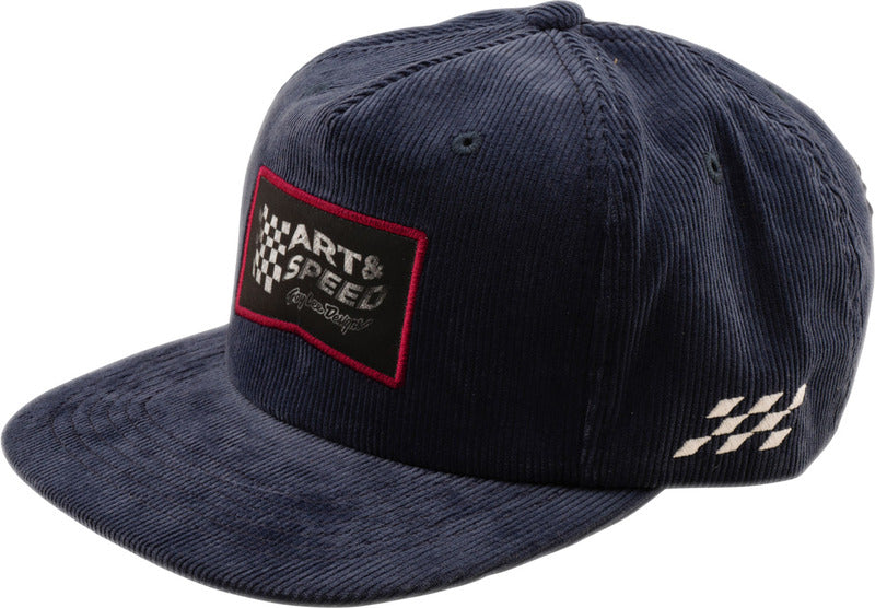 TROY LEE DESIGNS Unstructured Snapback Winners Circle Hat - Corduroy Indigo