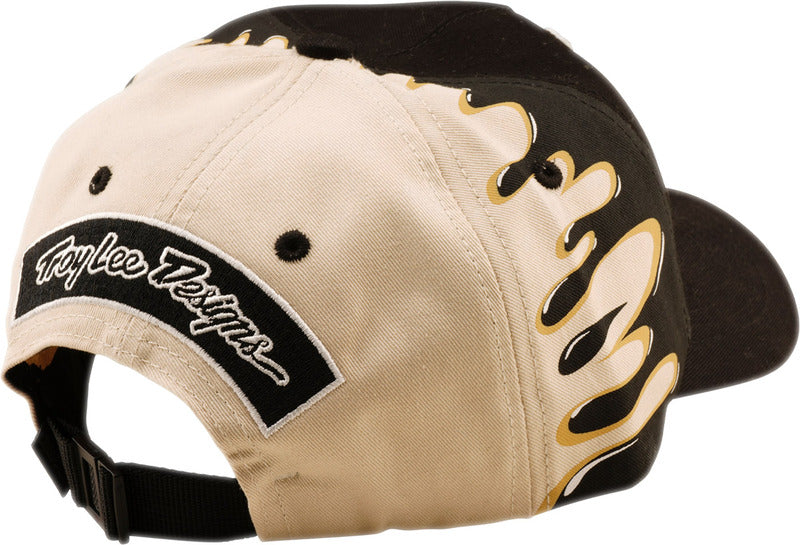 TROY LEE DESIGNS Curved Snapback Finish Line Hat - Coral/Blue