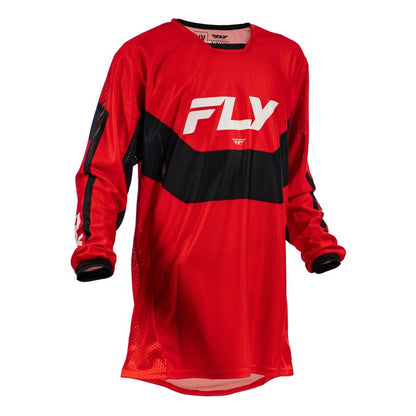 FLY RACING Kinetic Mesh Youth Kindermaat jersey – Rood / Zwart / Wit