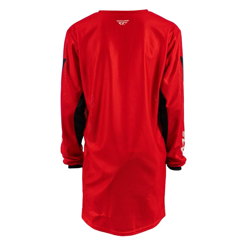 FLY RACING Kinetic Mesh Youth Kindermaat jersey – Rood / Zwart / Wit