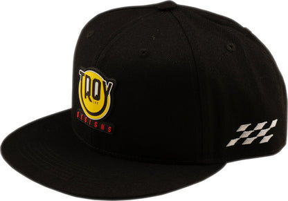 TROY LEE DESIGNS Flat Bill Snapback Happy Dayz Hat - Indigo/Pumice