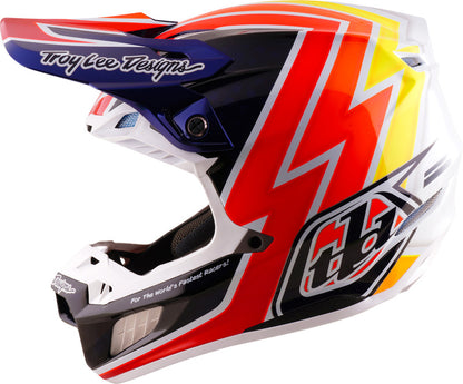 TROY LEE DESIGNS SE5 Carbon Mips Helmet Boltz - Navy/White
