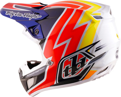 TROY LEE DESIGNS SE5 Carbon Mips Helmet Boltz - Navy/White