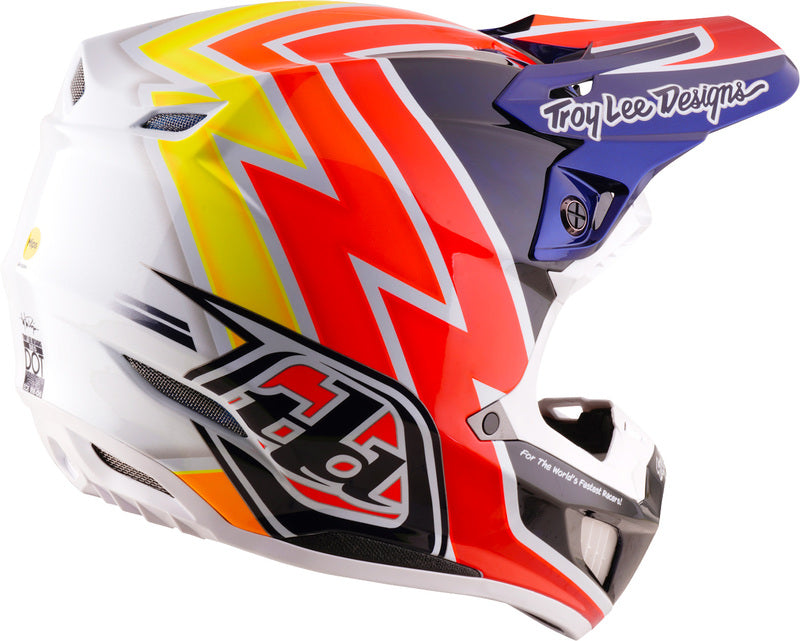 TROY LEE DESIGNS SE5 Carbon Mips Helmet Boltz - Navy/White