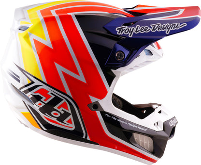TROY LEE DESIGNS SE5 Carbon Mips Helmet Boltz - Navy/White