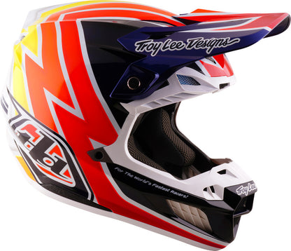 TROY LEE DESIGNS SE5 Carbon Mips Helmet Boltz - Navy/White