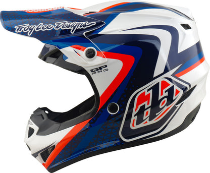 TROY LEE DESIGNS GP Pro Mips Helmet Slides - White/Blue