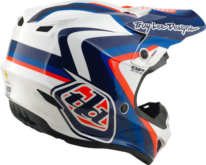 TROY LEE DESIGNS GP Pro Mips Helmet Slides - White/Blue