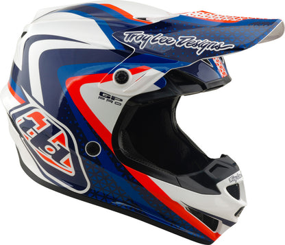 TROY LEE DESIGNS GP Pro Mips Helmet Slides - White/Blue