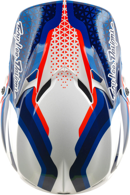 TROY LEE DESIGNS GP Pro Mips Helmet Slides - White/Blue