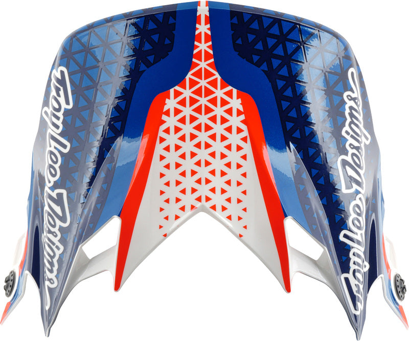 TROY LEE DESIGNS GP Pro Mips Helmet Slides - White/Blue