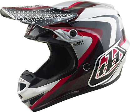TROY LEE DESIGNS GP Pro Mips Helmet Slides - White/Blue