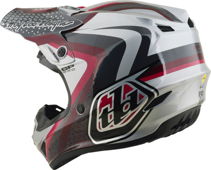 TROY LEE DESIGNS GP Pro Mips Helmet Slides - White/Blue