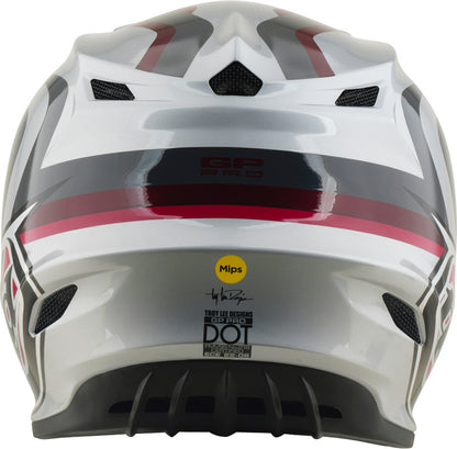 TROY LEE DESIGNS GP Pro Mips Helmet Slides - White/Blue