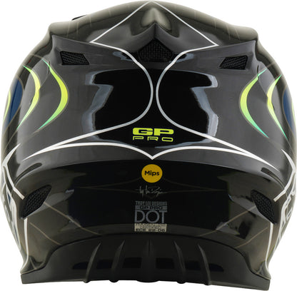 TROY LEE DESIGNS GP Pro Mips Youth Helmet Pulse - Black/Flo Yellow