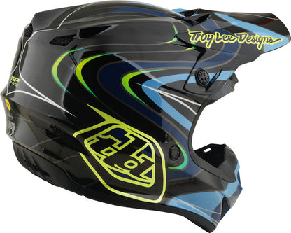 TROY LEE DESIGNS GP Pro Mips Youth Helmet Pulse - Black/Flo Yellow