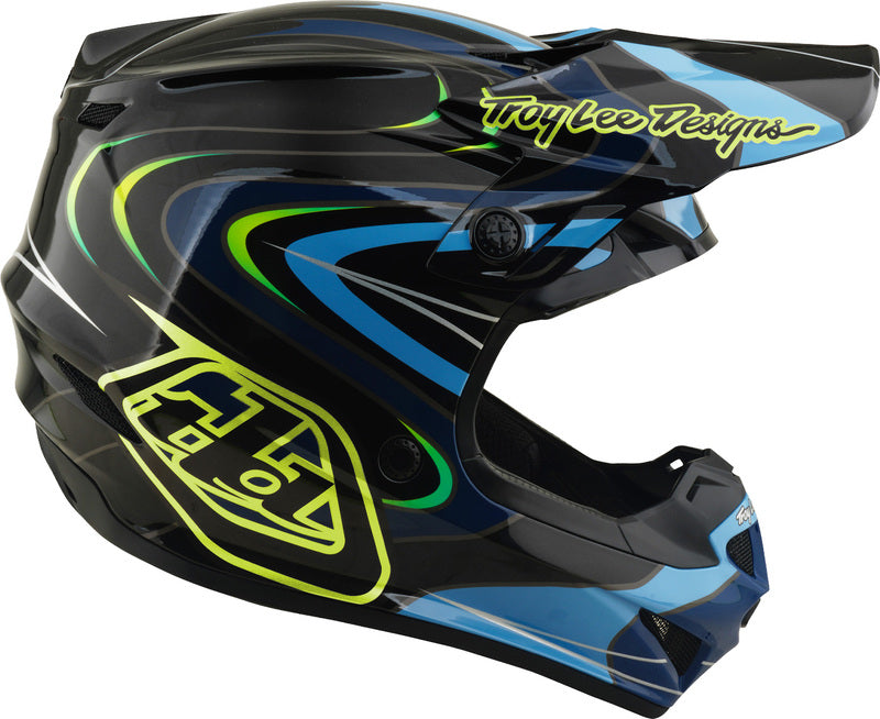 TROY LEE DESIGNS GP Pro Mips Youth Helmet Pulse - Black/Flo Yellow