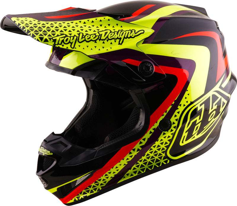 TROY LEE DESIGNS GP Pro Mips Youth Helmet Slides - Black/Yellow