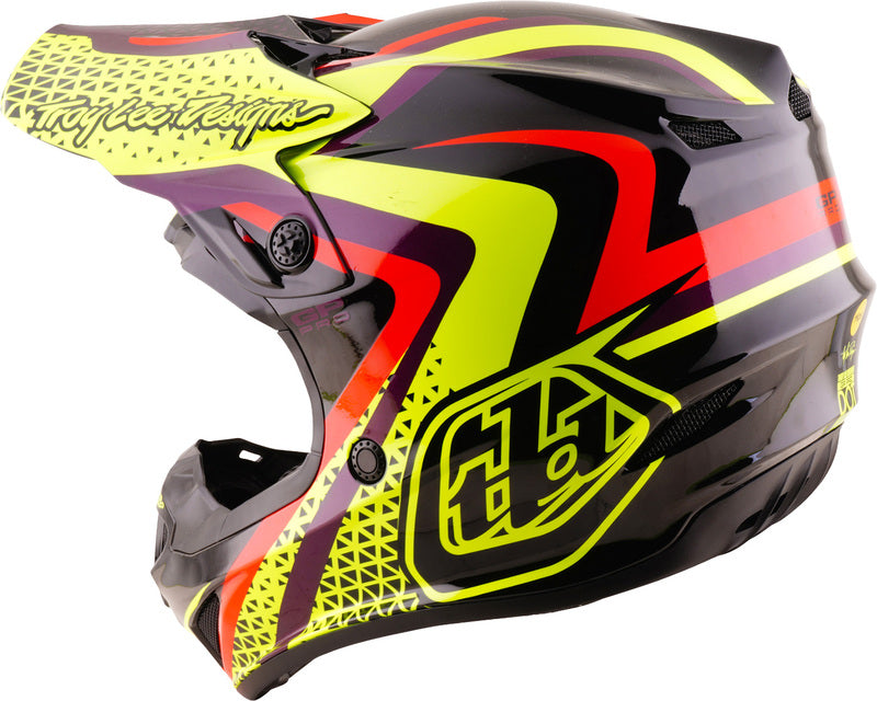 TROY LEE DESIGNS GP Pro Mips Youth Helmet Slides - Black/Yellow