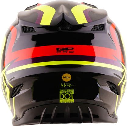 TROY LEE DESIGNS GP Pro Mips Youth Helmet Slides - Black/Yellow