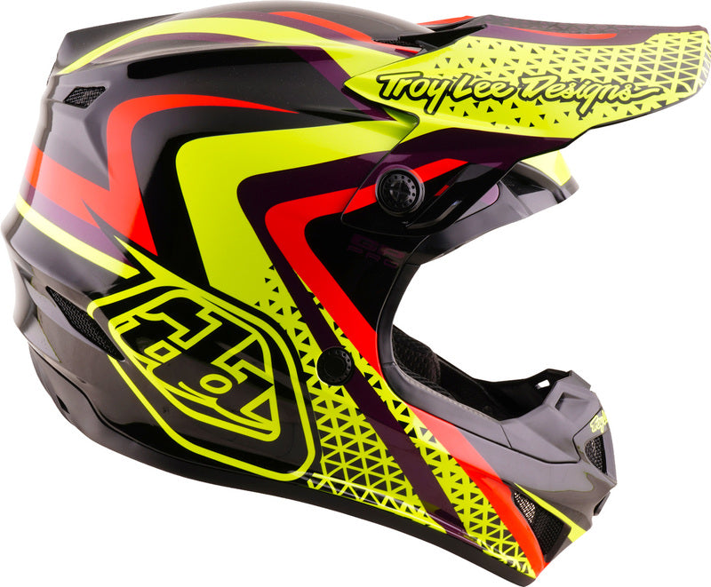 TROY LEE DESIGNS GP Pro Mips Youth Helmet Slides - Black/Yellow