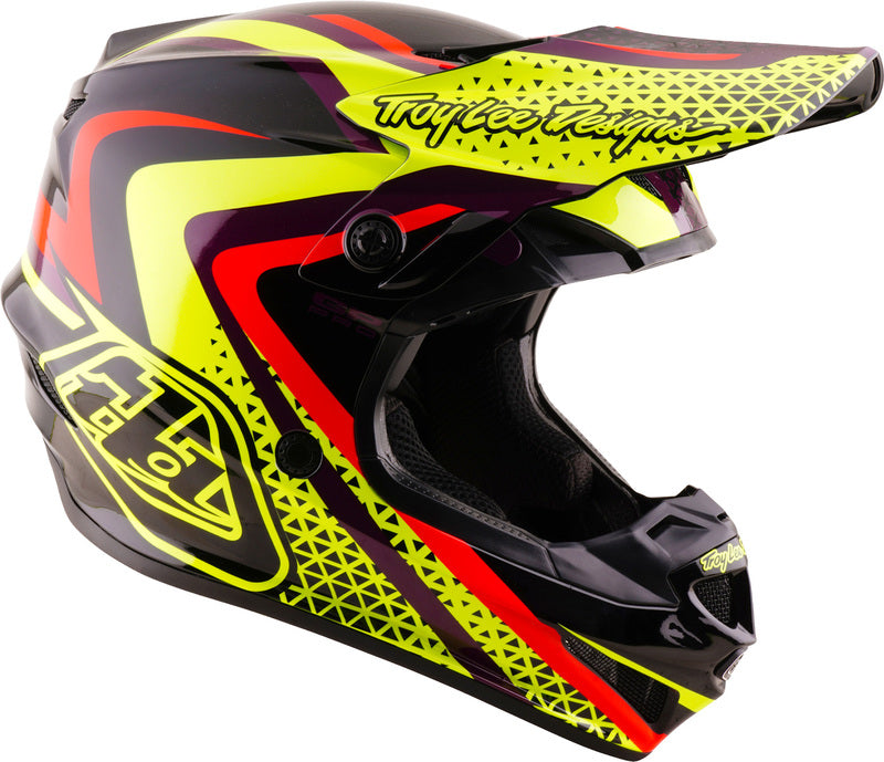 TROY LEE DESIGNS GP Pro Mips Youth Helmet Slides - Black/Yellow